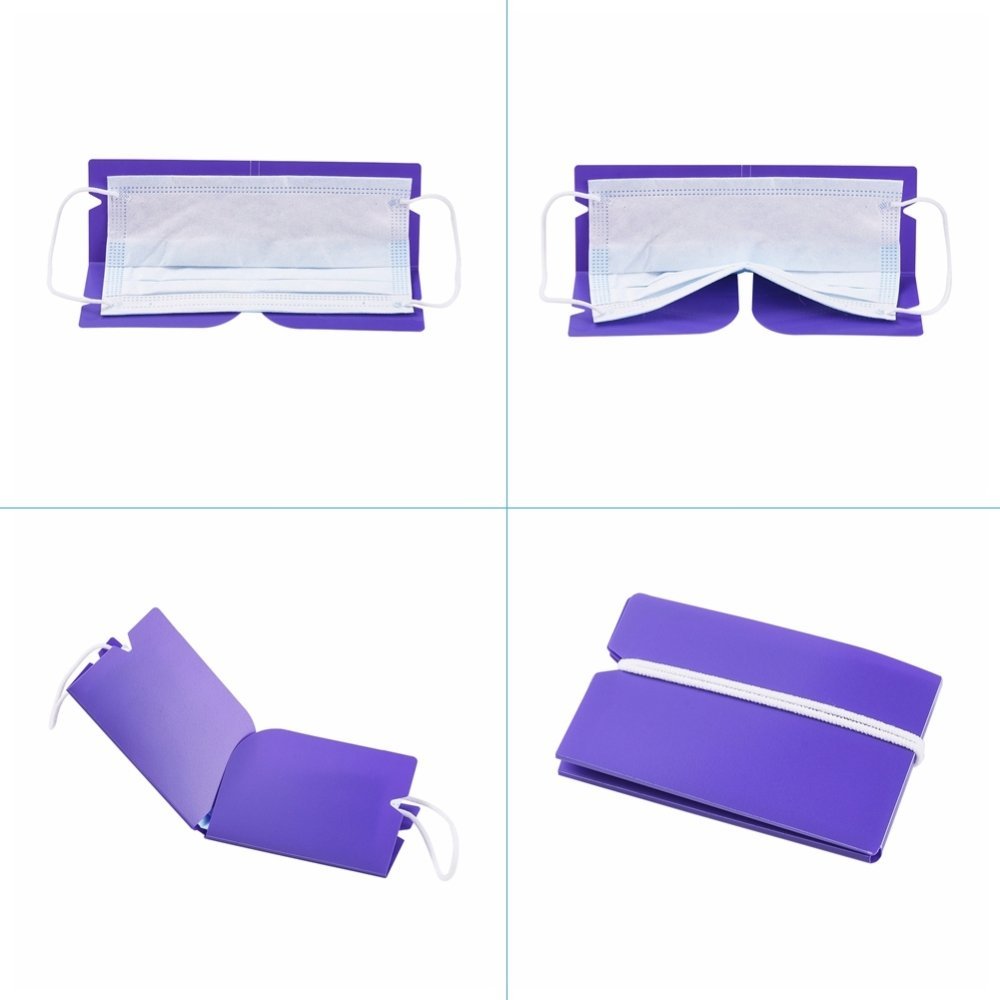 Organizador de clips de arrumação em plástico roxo