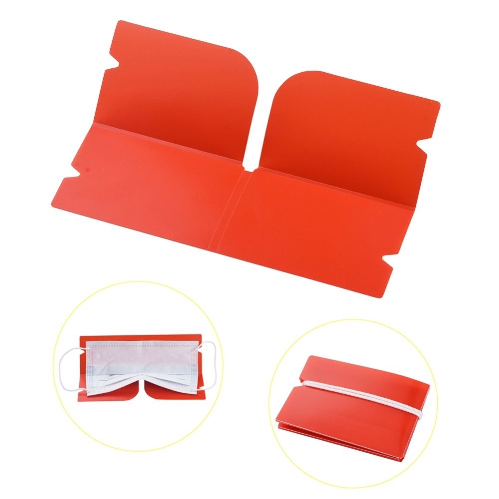 Organizador de plástico com clipes para arrumação Vermelho
