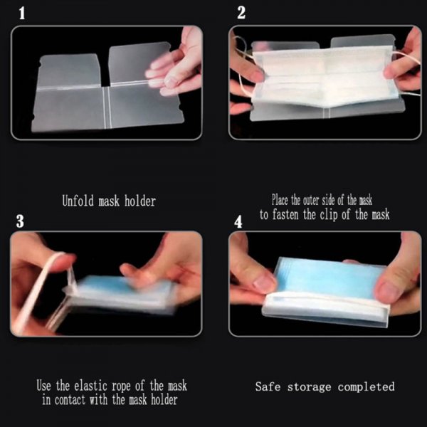 Organizador de clips de armazenamento em pl&aacute;stico transparente