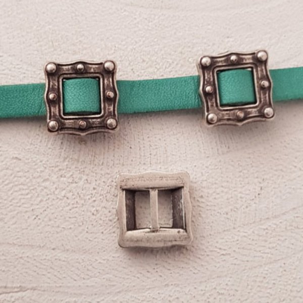 Passagem 06 mm em Zamak N&deg;07 Prata