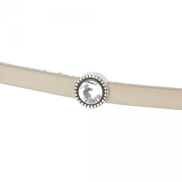 Passagem 06 mm em Zamak N&deg;09 Prata