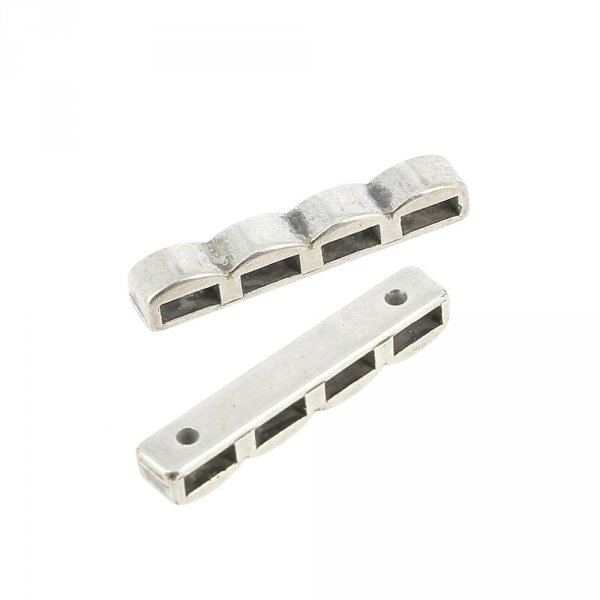 Passagem 06 mm em Zamak N&deg;24-02 Prata