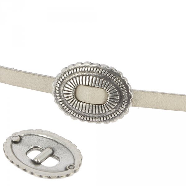 Passagem 06 mm em Zamak N&deg;35 Prata