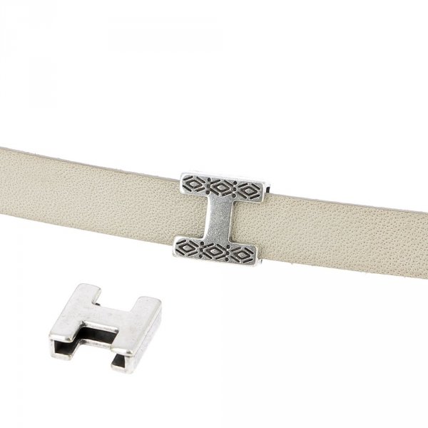 10 mm Zamak Passage N&deg;17 Prata