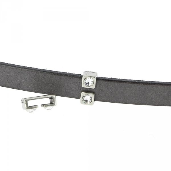 10 mm Passagem de Zamak N&deg;23 Prata