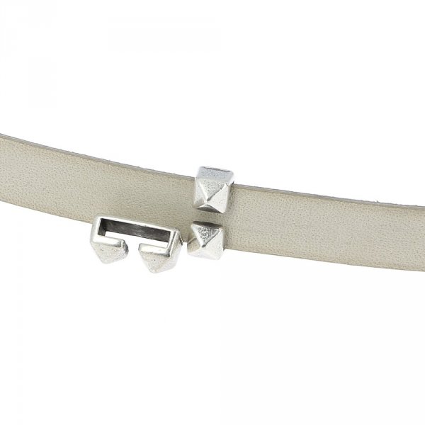 Passagem Zamak de 10 mm N&deg;24 Prata