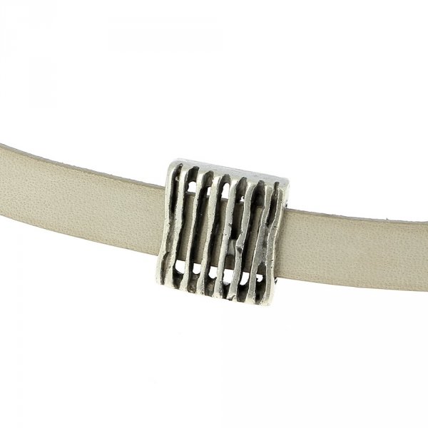 10 mm Passagem de Zamak N&deg;33 Prata