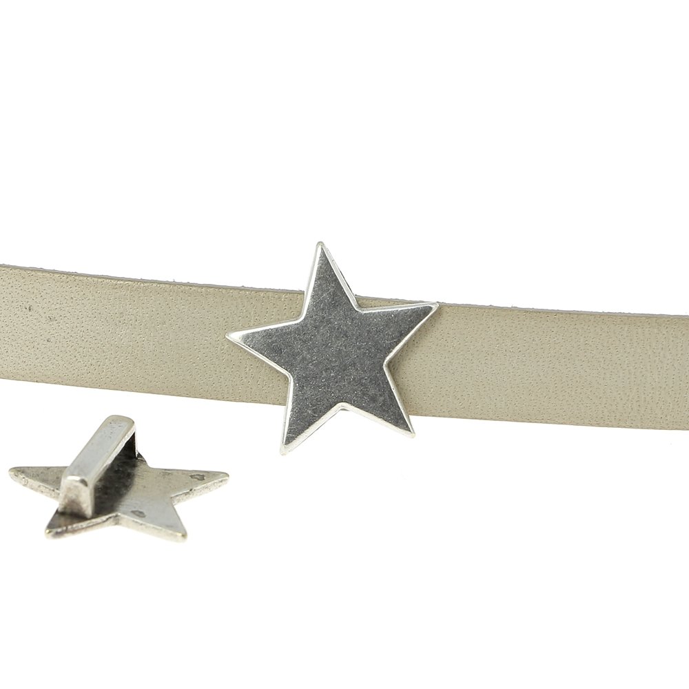 10 mm Passagem de Zamak N°49 Prata