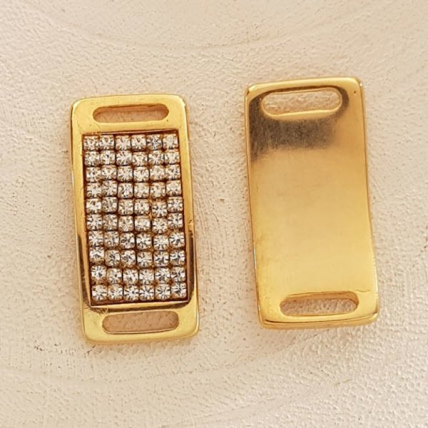 Passagem de Zamak de 10 mm N&deg;56 Ouro