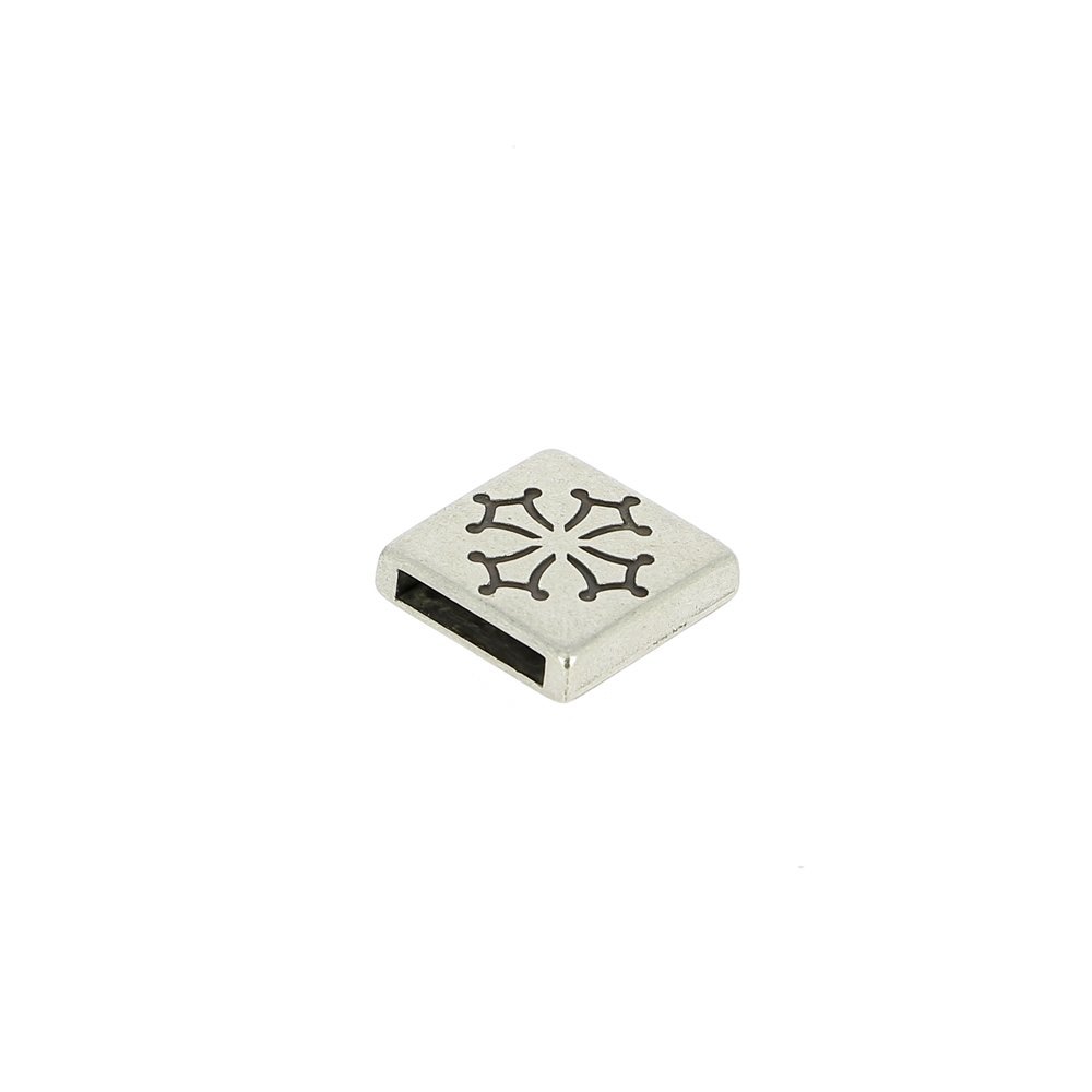 13 mm Passagem de Zamak N°25 Prata