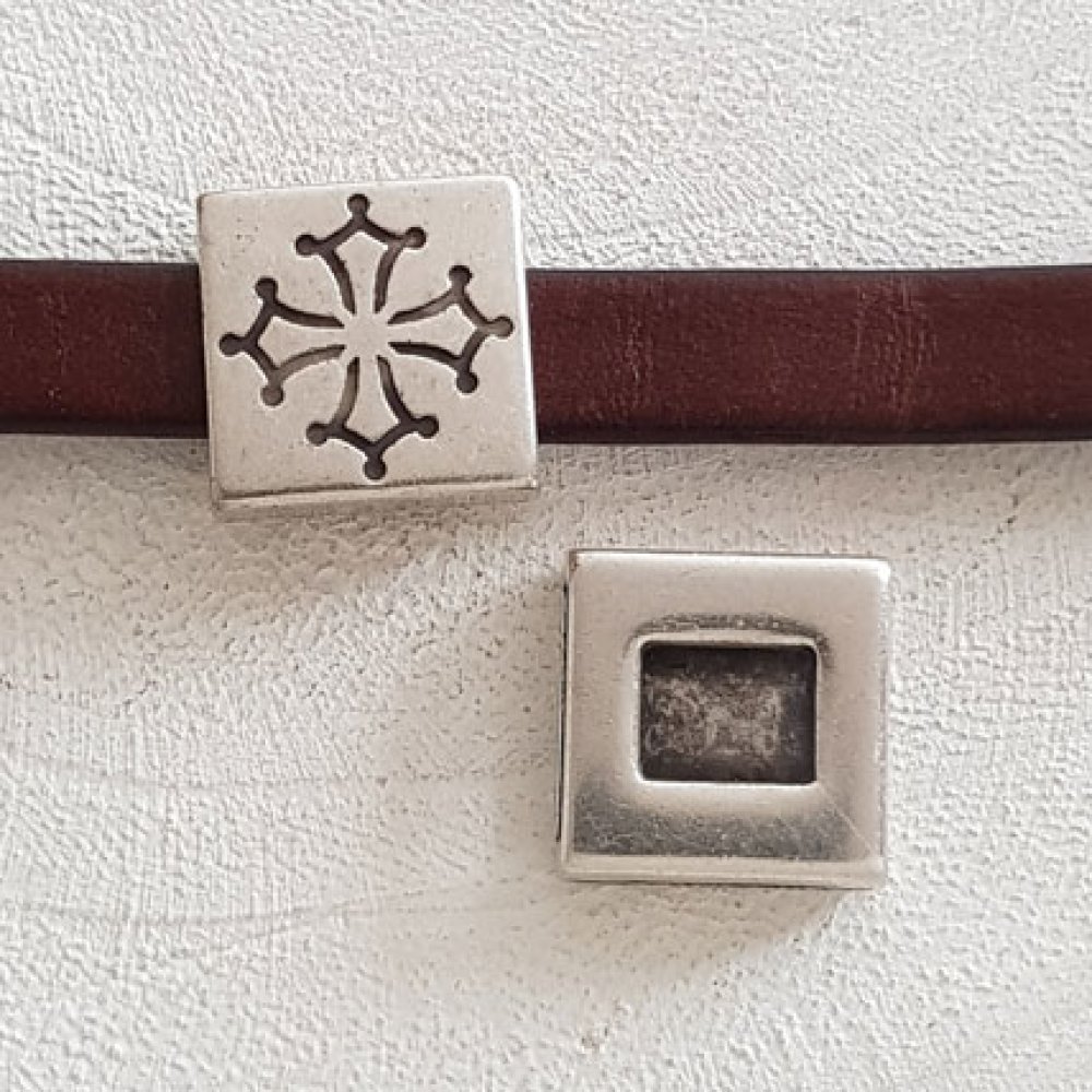 13 mm Passagem de Zamak N°25 Prata