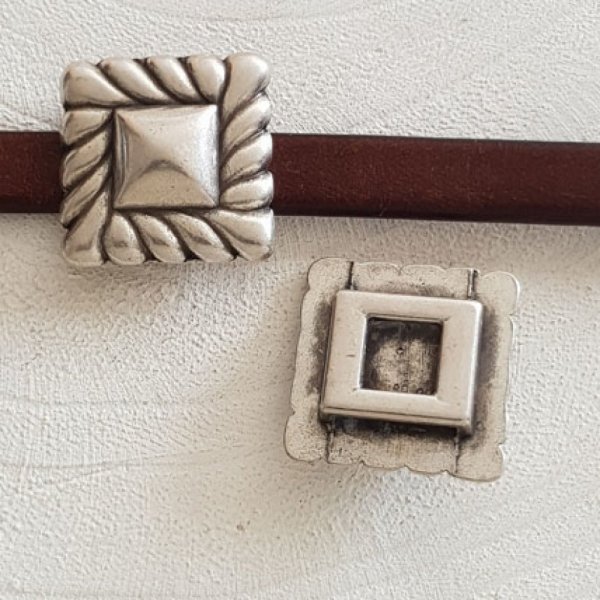 13 mm Zamak Passage N&deg;15 Prata