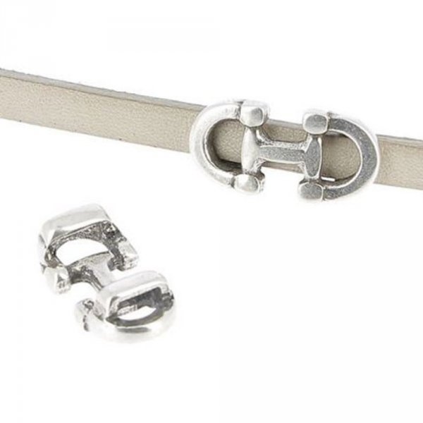 5 mm Passagem de Zamak N&deg;01 Prata