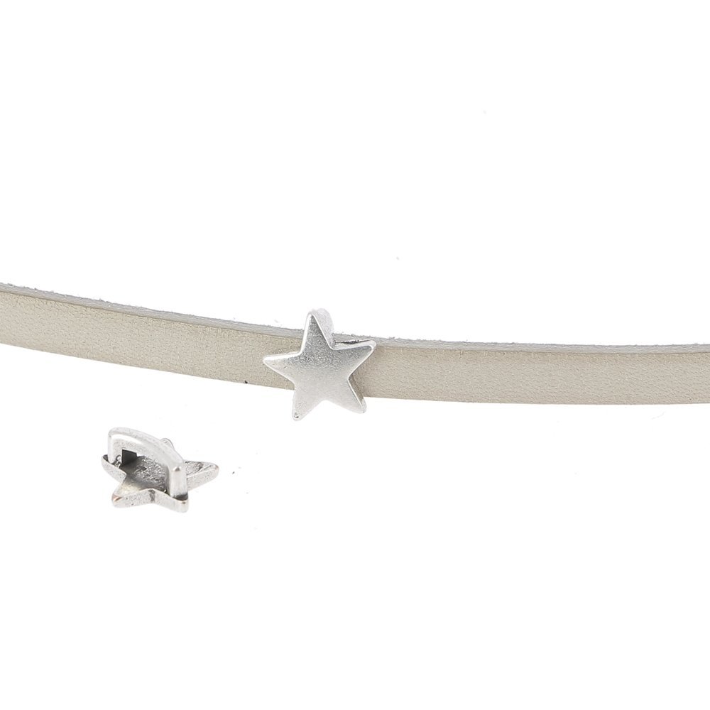 5 mm Passagem de Zamak N°07 Prata