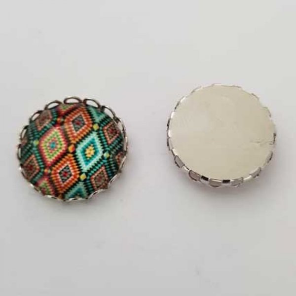 Pendentif Cabochon 20 mm Fantaisie N&deg;06-05