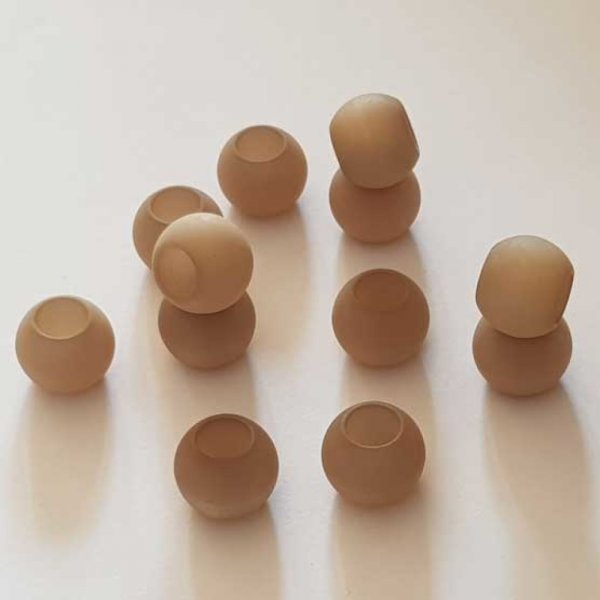 Perle Polaris Mat Ronde 14 mm Marron 001 x 1 Pi&egrave;ce