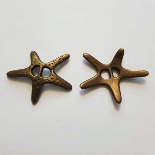 Perle passant rectangle pour cuir 06 mm Bronze N&deg;11