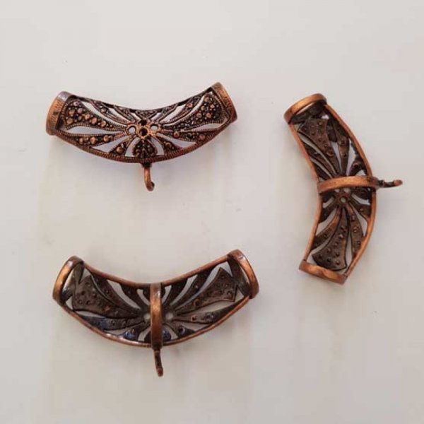 Perle passant tube Cuivre N&deg;20 b&eacute;li&egrave;re