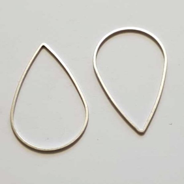 Perle rondelle plate anneau intercalaire m&eacute;tal argent&eacute; 050 Argent