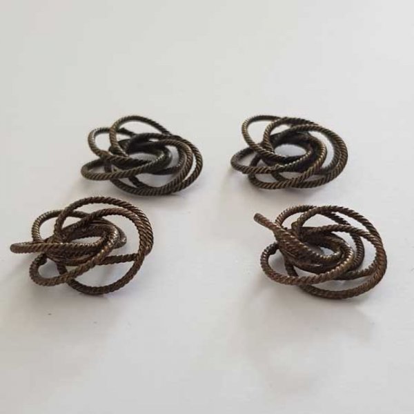 Conta em espiral de bronze de 18 mm N&deg;01