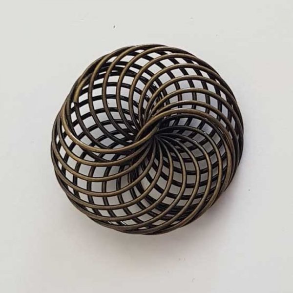 Conta espiral floral 30 mm N&deg;04