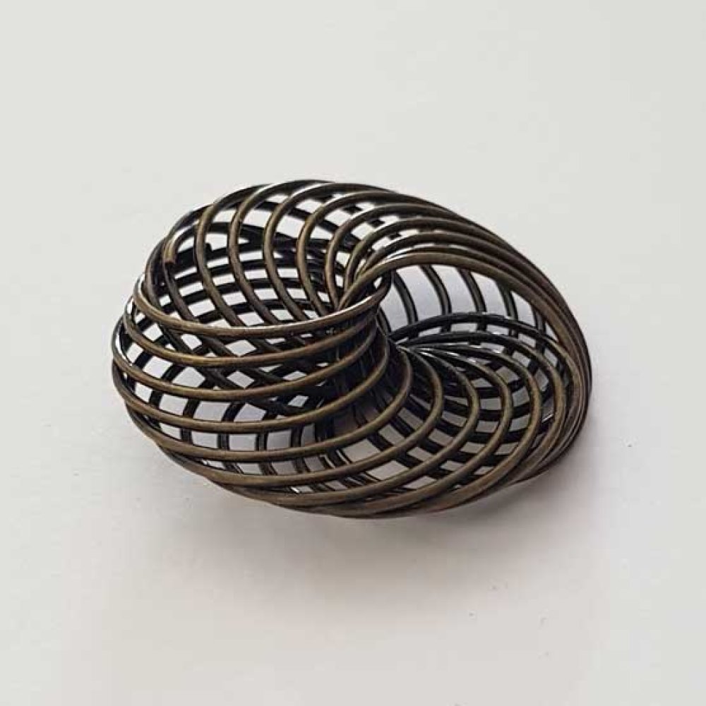 Conta espiral floral 30 mm N°04