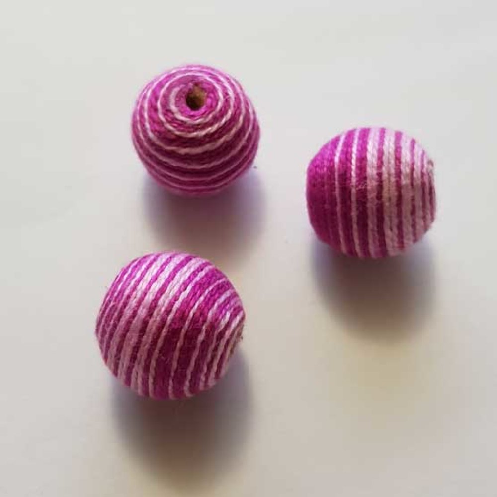 Fio tecido de pérolas 19 mm Violeta