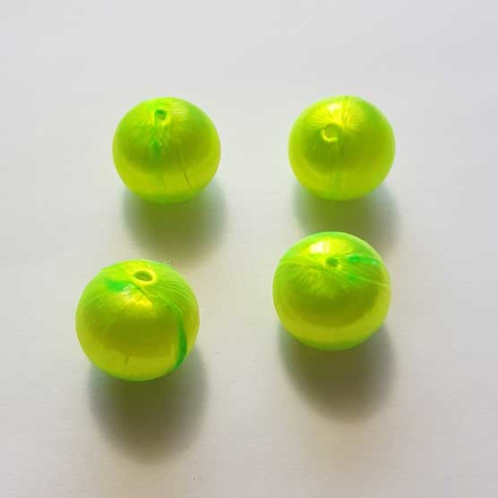 Fio de contas tecido 15 mm Verde Fluo
