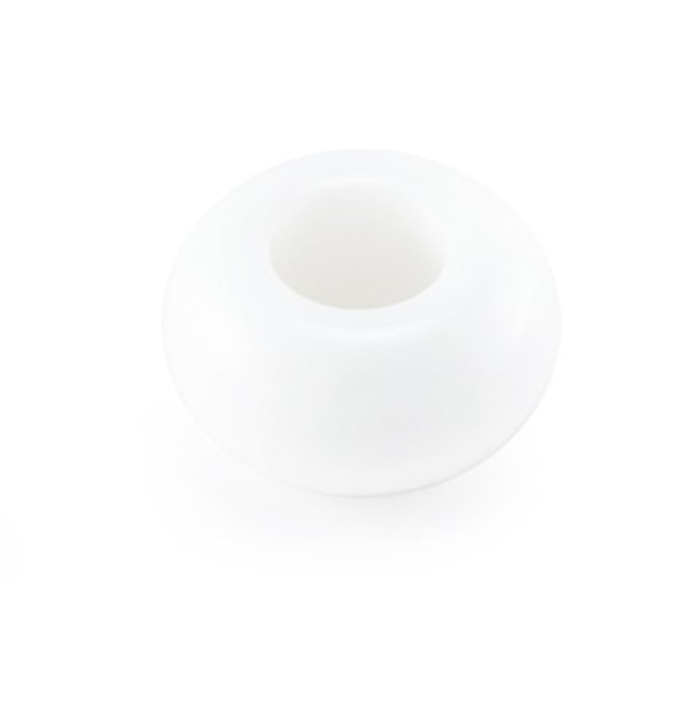 Anilha de resina branca x 5 peças