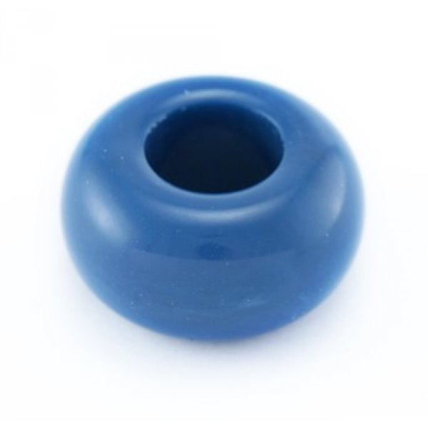 Anilha de resina Blue Denim x 10 pe&ccedil;as