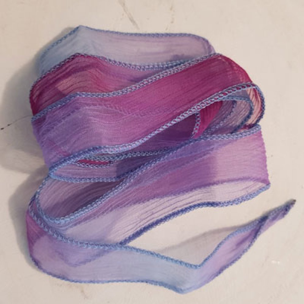 Fita de rayon tingida à mão n.º 04