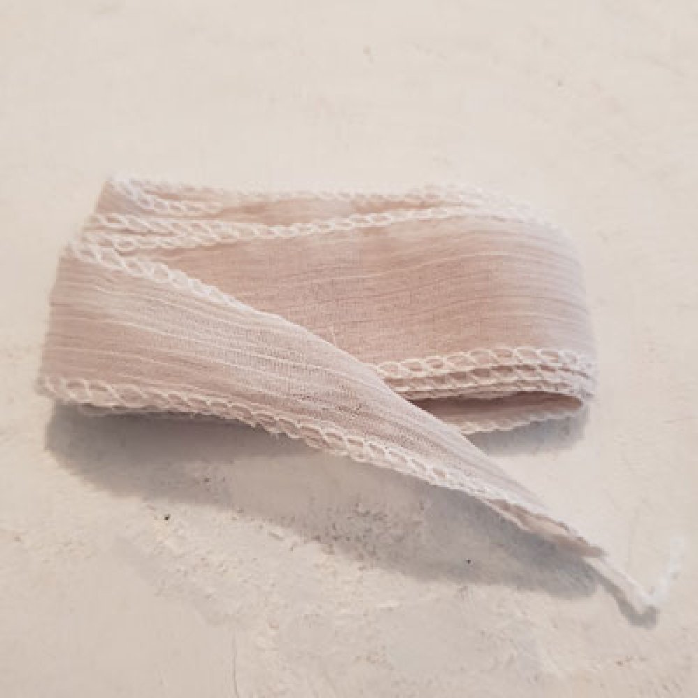 Fita de rayon tingida à mão n.º 07