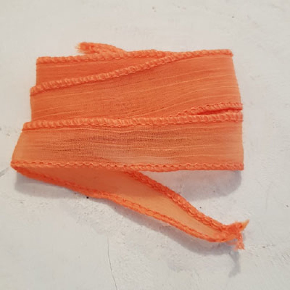 Fita de rayon tingida à mão n.º 12