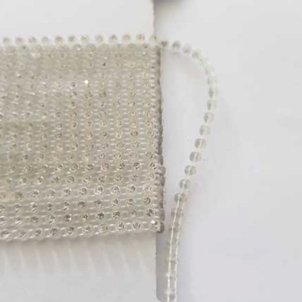 Ruban de strass en cristal de 2.5 mm au m&egrave;tre