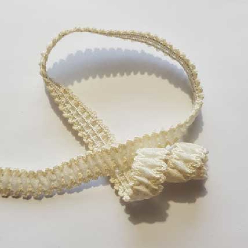 Ruban froncé légèrement élastique 12 mm N°01