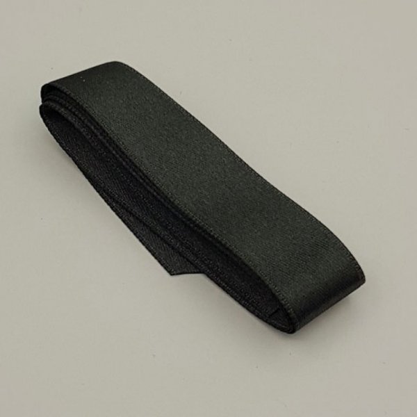 Ruban satin Gris Anthracite double face de 16 mm x 1 m&egrave;tre