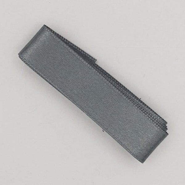 Ruban satin Gris Fonc&eacute; double face de 16 mm x 1 m&egrave;tre