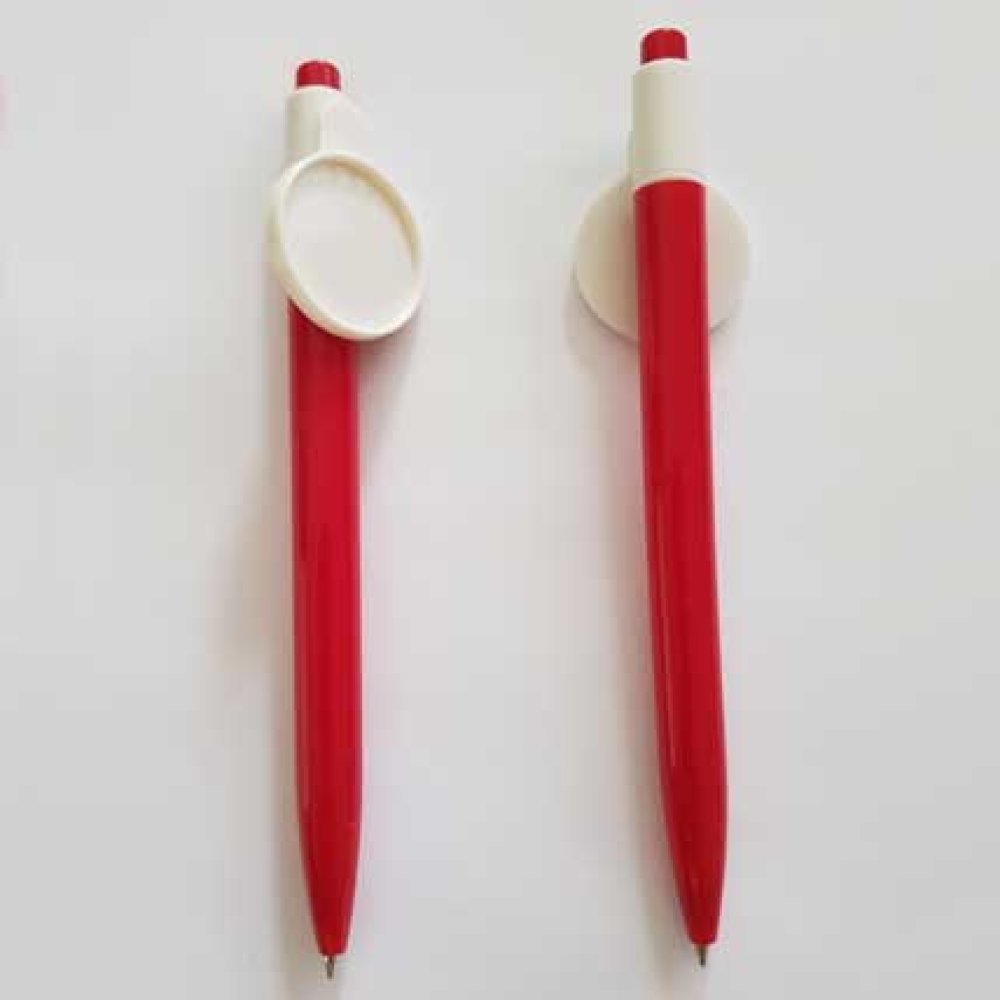Caneta vermelha com suporte de tampa de 25 mm