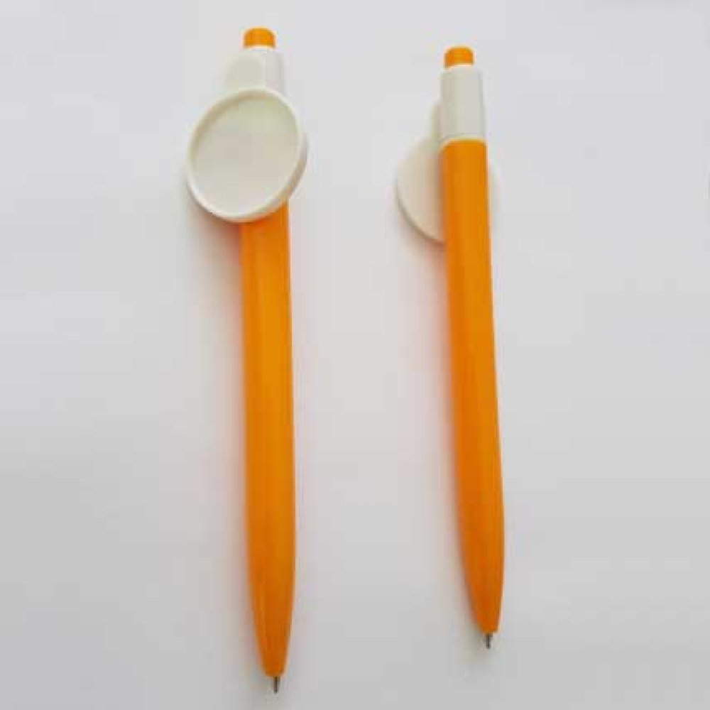 Caneta cor-de-laranja com suporte para tampa de 25 mm