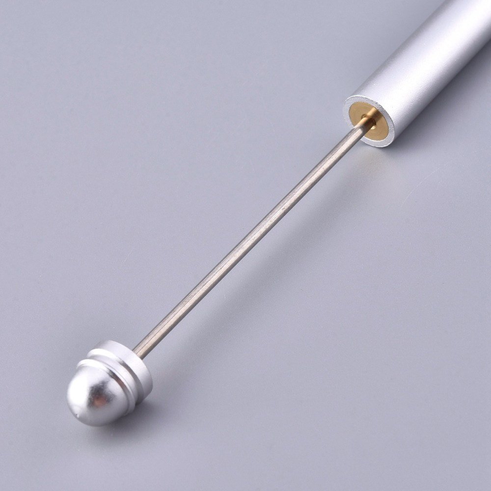 Caneta para decoração de contas de metal Prata N°02