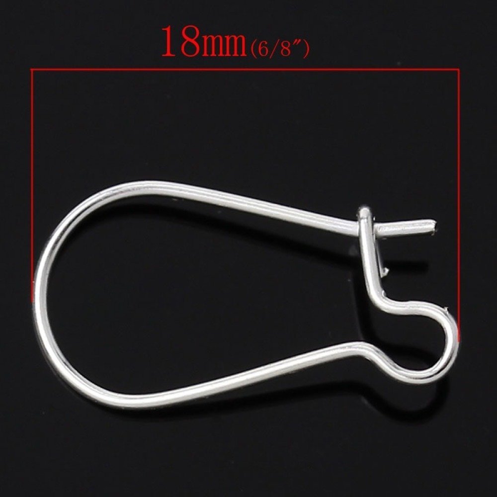 Suporte para brincos Dormeuse 18mm N°01 x 20 pares