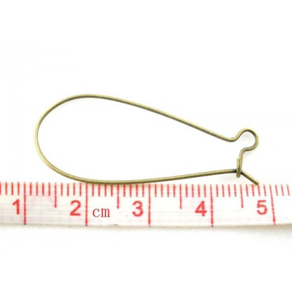 Suporte para brincos Dormeuse 35mm N°05 x 20 pares