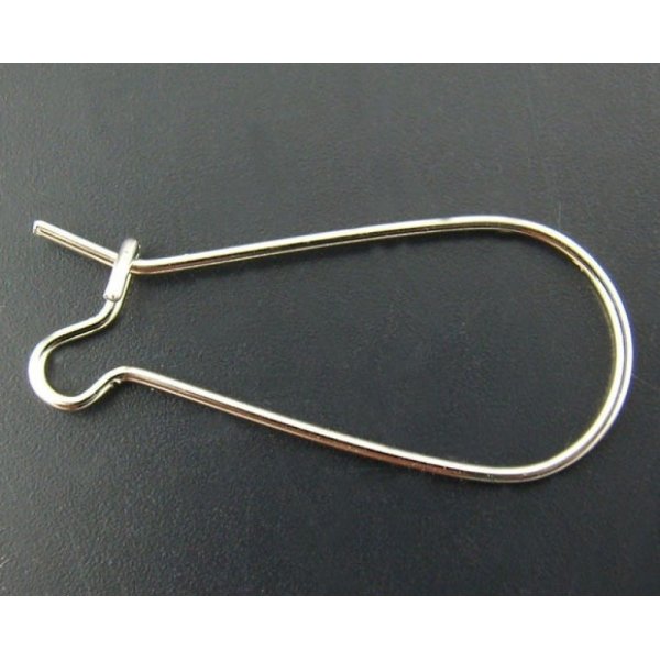 Suporte para brincos Dormeuse 25mm N&deg;06 x 10 pares