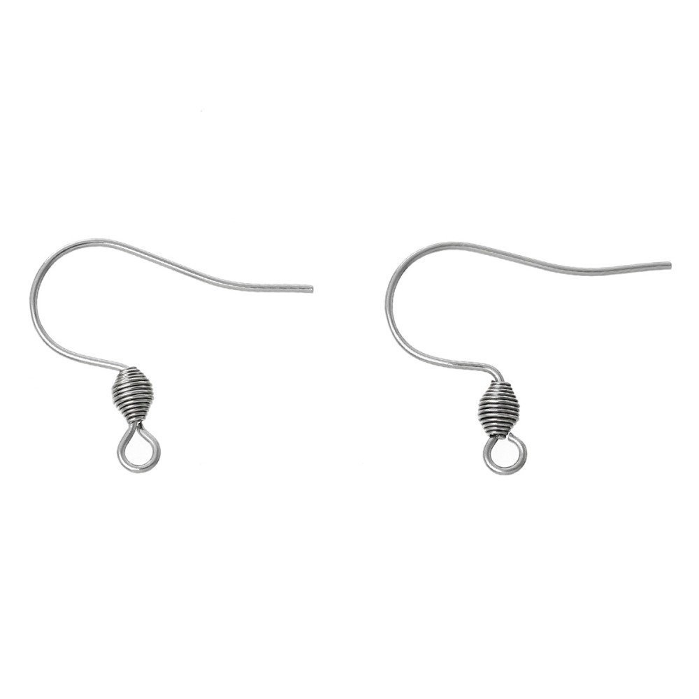 Suporte para brincos Gancho de aço inoxidável N°01 X 1 par