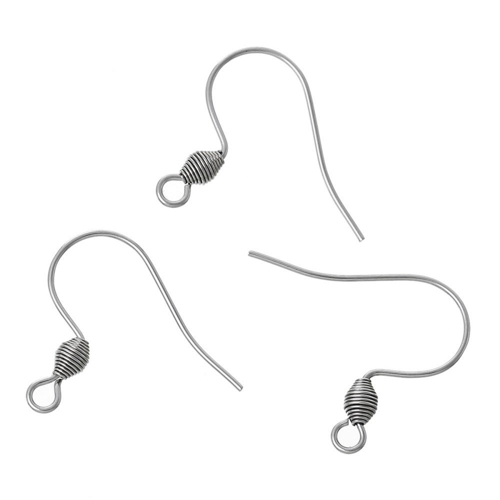Suporte para brincos Gancho de aço inoxidável N°01 X 1 par