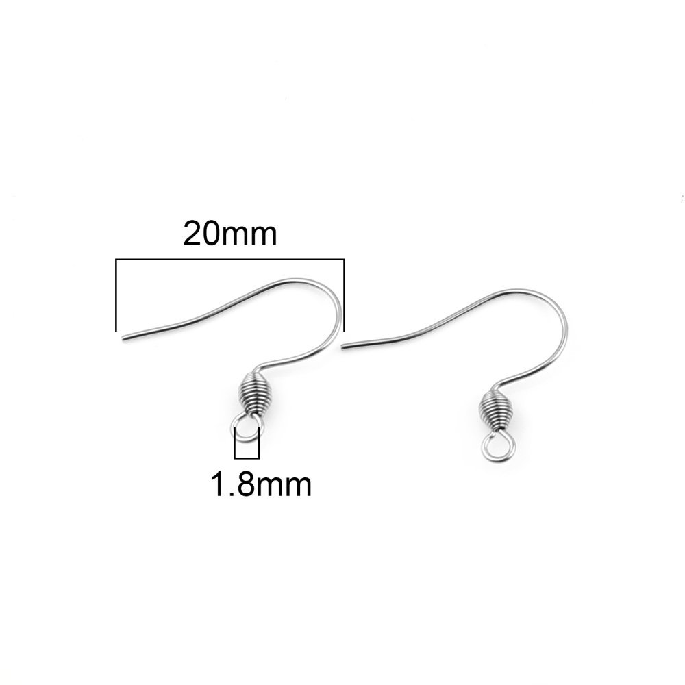 Suporte para brincos Gancho de aço inoxidável N°01-02 X 1 par