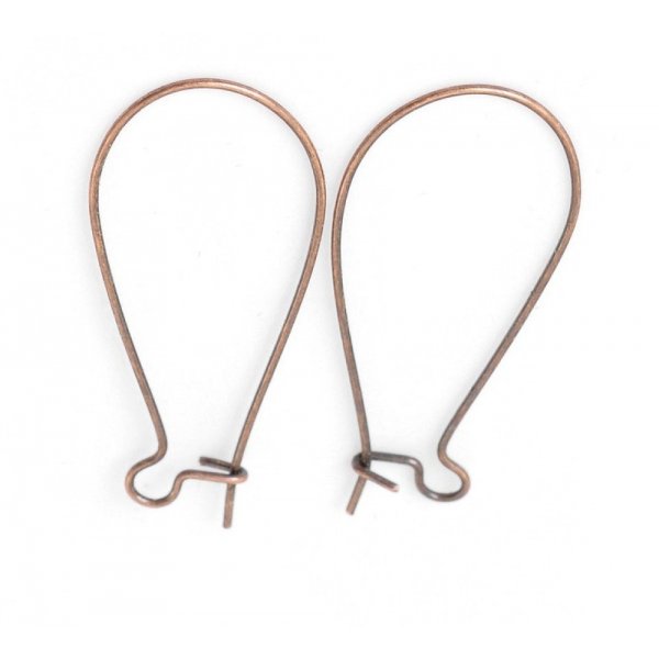 Suporte para brincos Dormeuse 38mm N&deg;20 x 20 pares