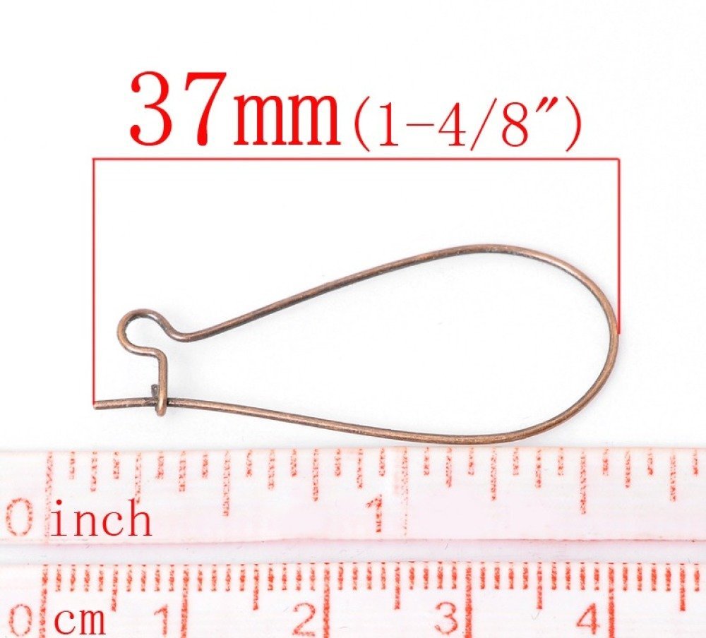 Suporte para brincos Dormeuse 38mm N°20 x 20 pares