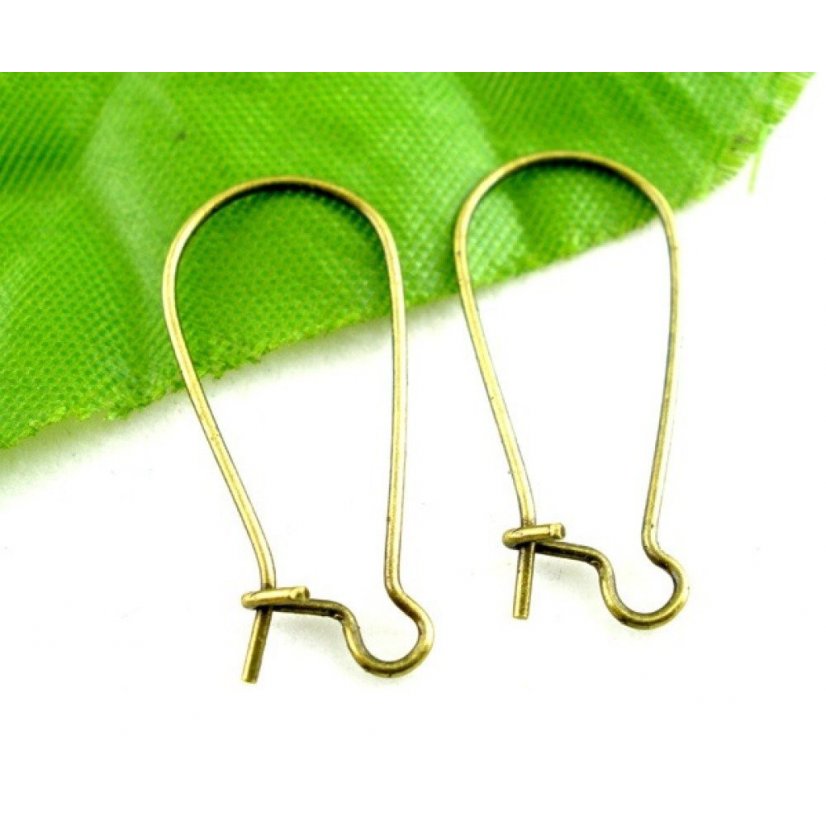 Suporte para brincos Dormeuse 24mm N°05 x 40 pares