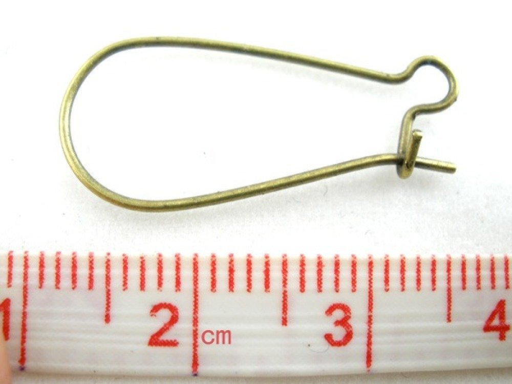Suporte para brincos Dormeuse 24mm N°05 x 40 pares